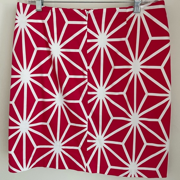 MELLY M pink geometric patterned pencil skirt size 10 - Picture 2 of 6